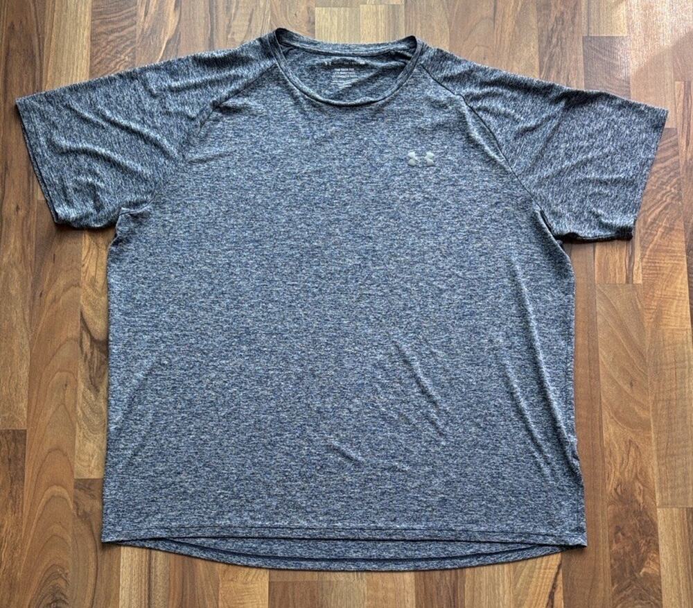 Under Armour Men’s Size 3XL Dark Heather Gray Short-Sleeve Performance Shirt